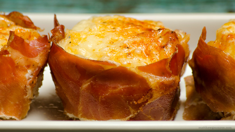 Prosciutto-Wrapped Baked Eggs